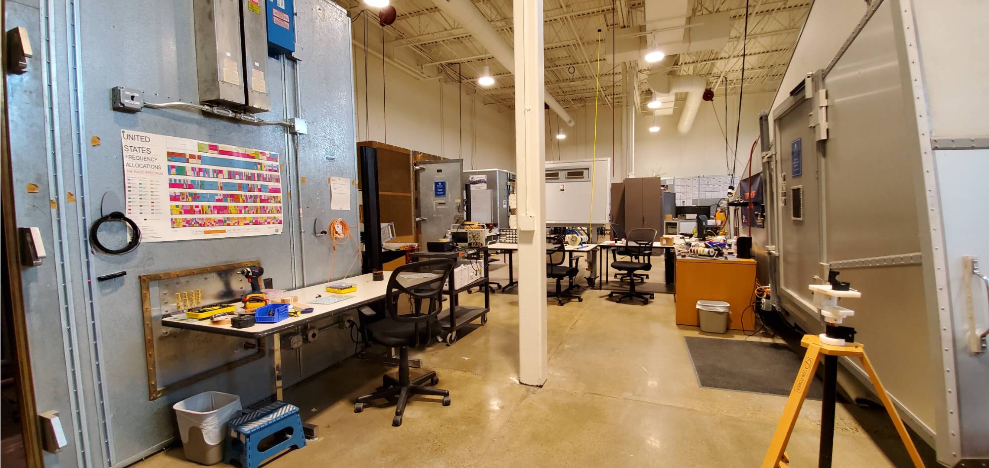 Chamber view inside of the EMC Center